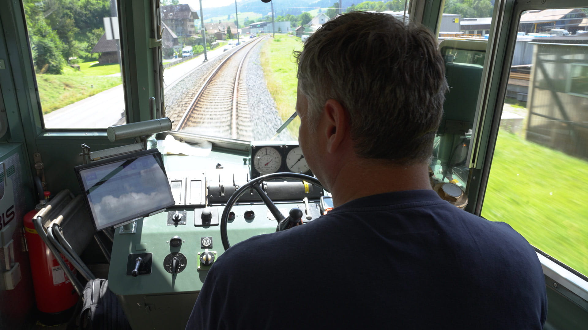 Inside BLS Historic Ausflug Blauer Pfeil